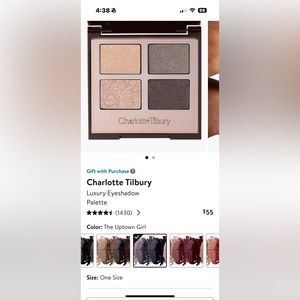Charlotte Tilbury
Luxury Eyeshadow
Palette in uptown girl